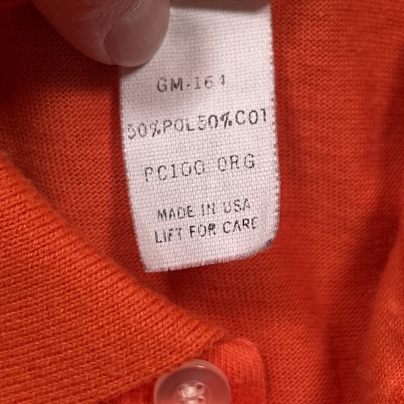 Vintage 90s Clemson University Tigers Made in USA Hartwell Polo Shirt Mens Large - Picture 9 of 10